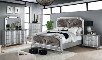 Aalok Bedroom CM7864 in Silver & Warm Grey w/Options [FABS-CM7864-Aalok]