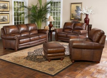 Leather Italia Parker Sofa & Loveseat Set w/Options [LIS-6649 Parker]