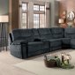 Columbus Motion Sectional Sofa 8490FBR- Cobblestone- Homelegance