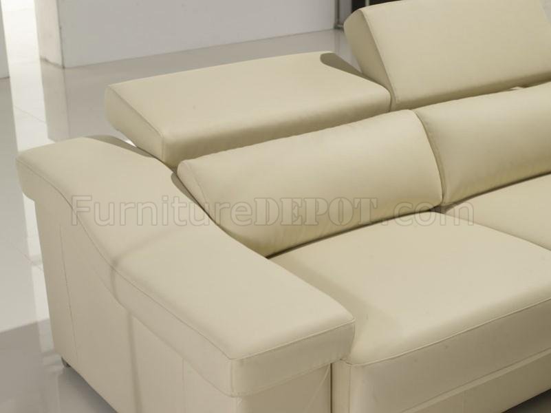 Cream Full Leather Modern Sectional Sofa W Adjustable Headrests   F57bb39a645290f1c708e45004175295.image.801x600 