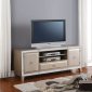 Voeville 91203 TV Stand in Platinum by Acme w/Optional Wall Unit