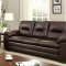 Parma Sofa CM6324BR in Brown Leatherette w/Options