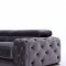 Trisha Sofa Set 3Pc 0766 in Grey Velour Fabric by VIG