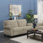 Randall Sofa & Loveseat Set in Beige Fabric w/Options