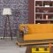 Almira Riva Orange Sofa Bed in Fabric by Casamode w/Options