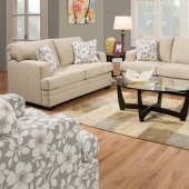 51255 Norell Sofa in Truffle Fabric by Acme w/Options