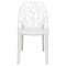 Cornelia Set of 4 Dining Chairs C18SW in White by LeisureMod