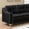 Glenda II Sectional Sofa CM6851BK in Black Fabric