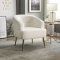 Trezona Accent Chair AC00125 in White Faux Sherpa by Acme