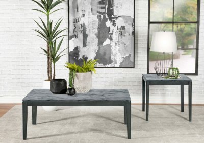 Mozzi Coffee Table 3Pc Set 753518 in Gray & Black by Coaster