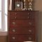 Leila Bedroom 5Pc Set in Brown Cherry by Global w/Options