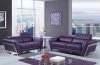 U7120 3Pc Sofa Set in Purple Bonded Leather by Global