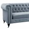 Hanny Sofa TOV-S48 in Grey Velvet Fabric by TOV Furniture