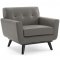 Engage Sofa in Gray Top-Grain Leather by Modway w/Options