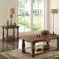 F6336 3Pc Coffee & End Table Set in Brown by Poundex w/Options