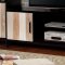 Binche TV Stand w/ 2 Pier Cabinets CM5592 in Espresso/Multi-Tone