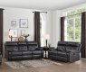 Resonance Recliner Sofa 9907DG in Dark Gray by Homelegance