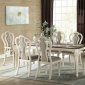 Kayley Dining Table 77135 in Antique White by Acme w/Options