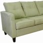 Willow Fabric Modern Sectional Sofa w/Wooden Legs