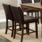 CM3688PT Edinburg Counter Height Dining Table Dark Oak w/Options