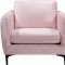 Poppy Sofa 690 in Pink Velvet Fabric by Meridian w/Options