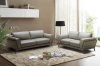 Berlin Sofa & Loveseat Set in Grey Leather by J&M w/Options