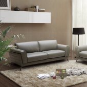 Berlin Sofa & Loveseat Set in Grey Leather by J&M w/Options