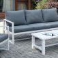 India Outdoor Sofa Set CM-OS2590 in Gray & White w/Options