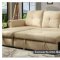 Carter Sectional Sofa CM6569 in Beige Linen-Like Fabric