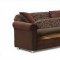 Ottawa Sofa Bed in Brown Leaf Pattern Fabric by Empire w/Options