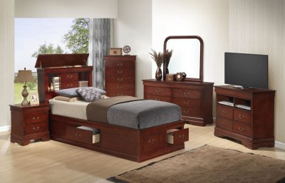 G3100B Jumbo Youth Bedroom by Glory Furniture in Cherry