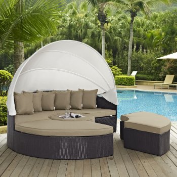 Convene Canopy Outdoor Patio Daybed EEI-2173 by Modway [MWOUT-EEI-2173-Convene]