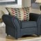 Onyx Fabric Traditional Sofa & Loveseat Set w/Optional Chair