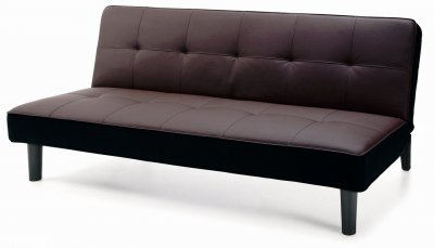 427022 Sofa Bed 11 in Dark Brown Leatherette by New Spec