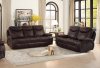 Verkin Recliner Sofa 8258 in Dark Brown by Homelegance w/Options