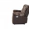 U6028 Motion Sofa & Loveseat Set in Brown Fabric by Global