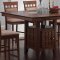 Gabriel Counter Height in Walnut Dining Table w/Optional Stools