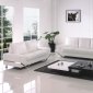 7240 Sofa in White Bonded Leather & PVC by American Eagle