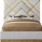 Vector Bed in White Faux Leather by Meridian w/Options