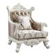 Vanaheim Chair LV00805 Fabric & Antique White by Acme w/Options