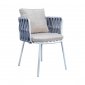 Spencer Outdoor Dining Chair Set of 2 - Light Grey by LeisureMod