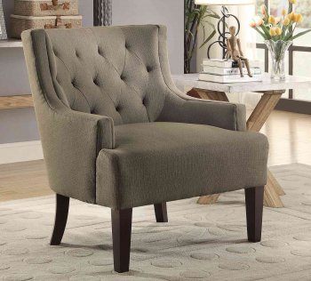 Dulce Accent Chair 1233GY in Grey Fabric by Homelegance [HECC-1233GY Dulce]