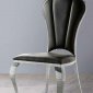 Cyrene Dining Chair DN00927 Set of 2 in Black PU by Acme