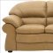 Camel Full Leather Modern Living Room Sofa & Loveseat Set