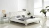 Joy Bed in White Half Leather by Casabianca