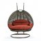 Wicker Hanging Double Egg Swing Chair ESCBG-57DOR by LeisureMod