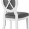 Lotus Dining Chair 747 Set of 2 Grey Velvet Fabric by Meridian