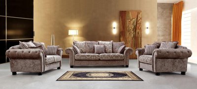 0625 Marseilles 3Pc Sofa Set in Fabric by VIG