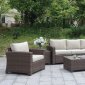 Brindsmade 6Pc Outdoor Patio Sofa Set CM-OS1842BR in Brown