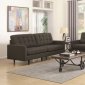 Kesson Sofa & Loveseat Set in Charcoal Fabric 505374 by Coaster